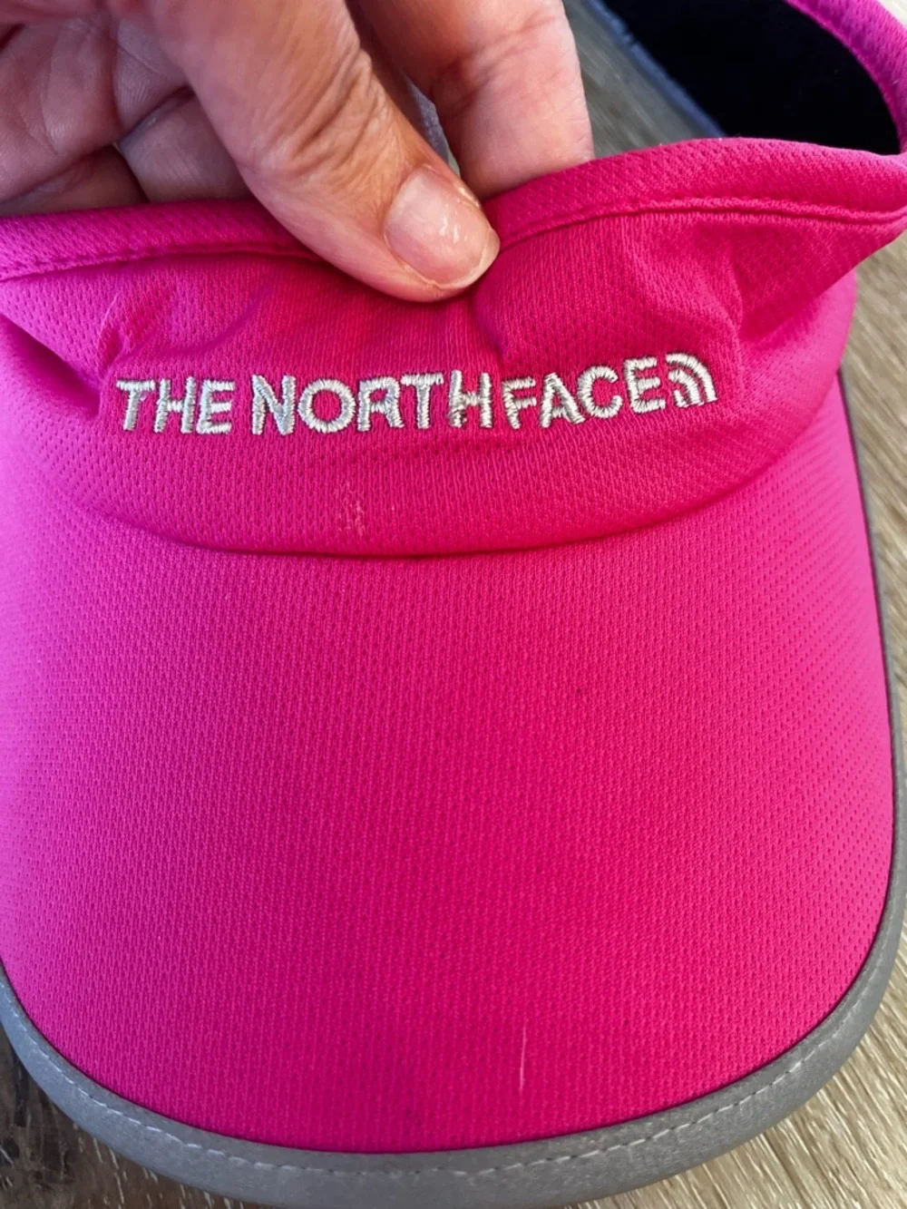 The North Face Kids Hot Pink Visor with Reflective Trim